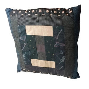 Vintage Folklore Violin Mini Houses Pillow